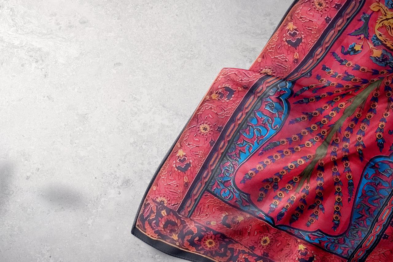 The Ottoman Floral Silk Hijab