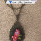 Handmade Blue Flowers Necklace